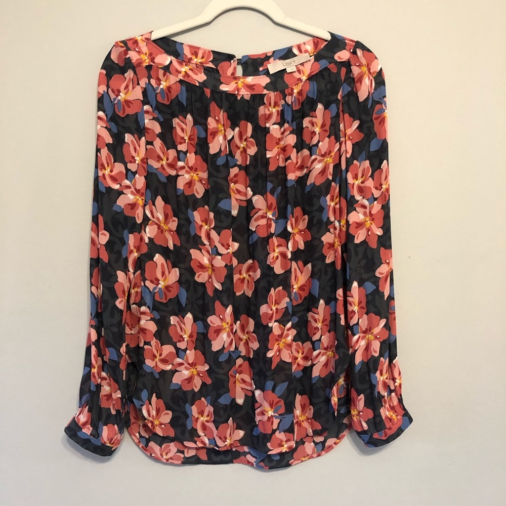 LOFT Floral Blouse